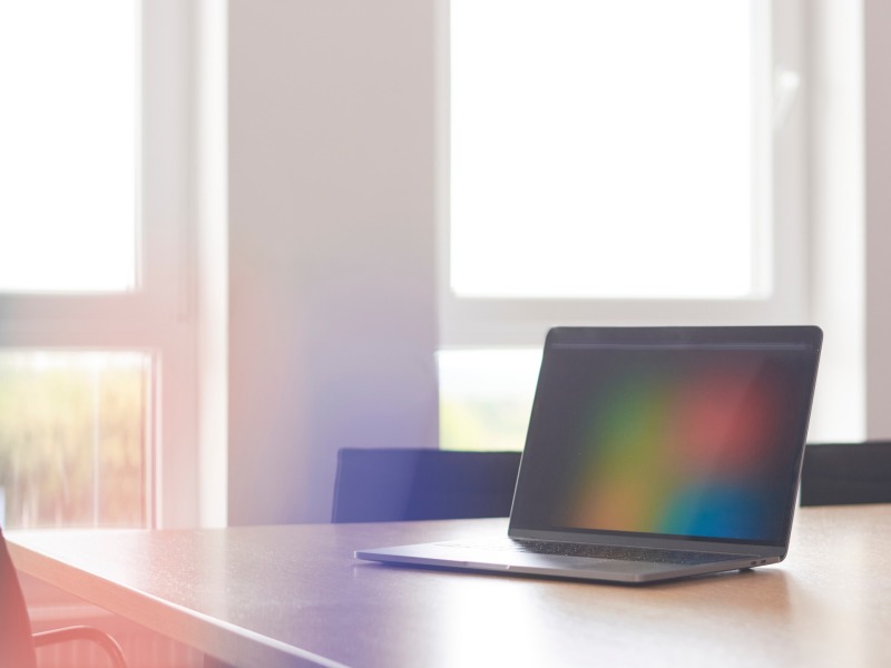 Notebook with Microsoft Log