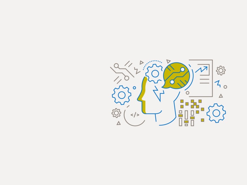 Illustration of different icons regarding processes Illustration of different icons regarding processes